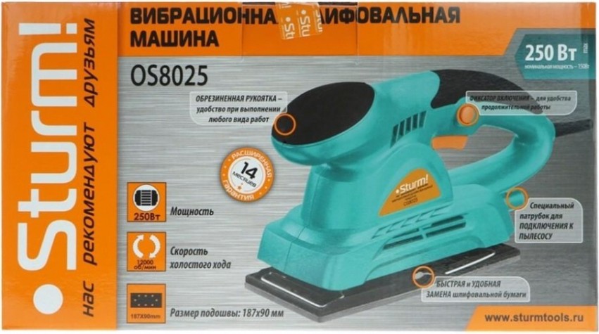 Виброшлифмашина Sturm OS8025 Виброшлифмашина Sturm OS8025